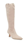 Dolce Vita Ariana Knee High Western Boot In Gold