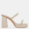 Dolce Vita Ariele Imitation Pearl Platform Sandal In White