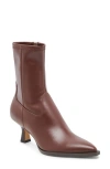 Dolce Vita Arya Pointed Toe Bootie In Wine Leather