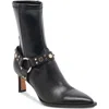 Dolce Vita Aryastud Womens Buckle Leather Booties In Black