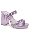 Dolce Vita Ashby Womens Faux Leather Open Toe Platform Sandals In Multi
