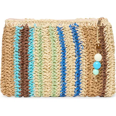 Dolce Vita Astra Raffia Clutch In Multi