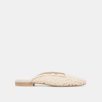 Dolce Vita Aubrie Flats Ivory Macrame Mesh In Neutral