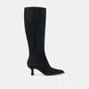 Dolce Vita Auggie Wide Calf Boots Onyx Suede