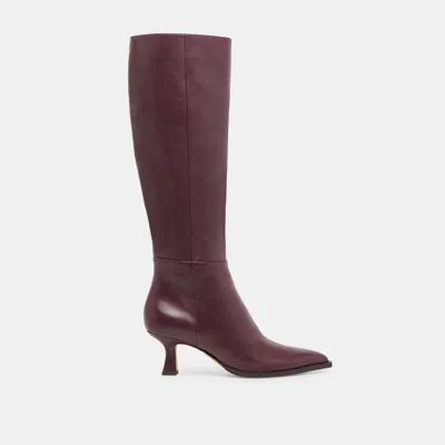 Dolce Vita Auggie Boots Wine Leather In Multi