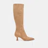 Dolce Vita Auggie Wide Calf Boots Camel Suede