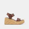 Dolce Vita Auri Wedges Dk Brown Leather