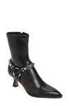 Dolce Vita Azalea Stud Bootie In Black Leather