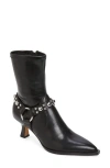 Dolce Vita Azalea Stud Bootie In Black Leather