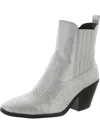 Dolce Vita Brazos Womens Faux Leather Embossed Ankle Boots In Multi
