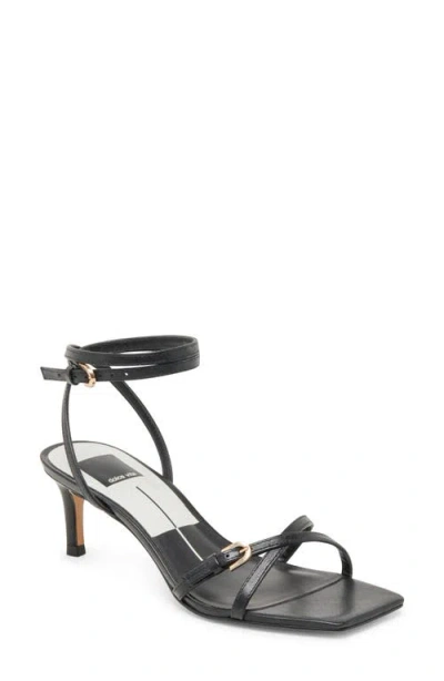 Dolce Vita Bamby Ankle Strap Sandal In Black Leather