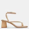 DOLCE VITA BANITA SANDALS LT NATURAL RAFFIA