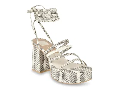 Dolce Vita Barbs Platform Sandal In Animal Print