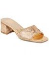 Dolce Vita Briton Deco Block Heel Sandal In Gold
