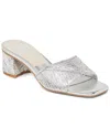 Dolce Vita Barca Woven Sandal In Silver