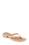 Dolce Vita Barty Flip Flop In Light Natural Raffia