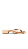 Dolce Vita Barty Sandals Lt Natural Raffia In Brown