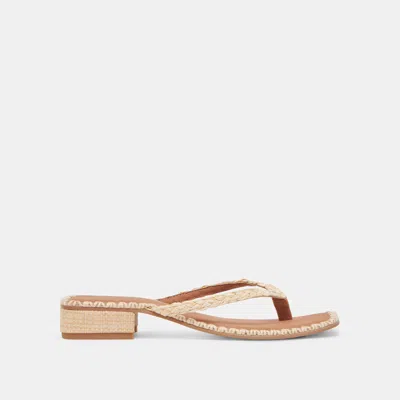 Dolce Vita Barty Sandals Lt Natural Raffia In Neutral