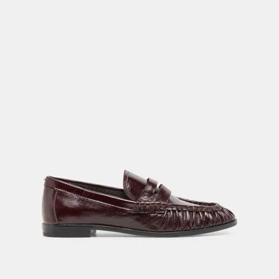 Dolce Vita Baxen Loafers In Oxblood Leather Size 6 By  In Black