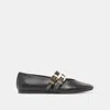 Dolce Vita Baylee Wide Ballet Flats Black Leather