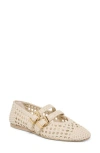 Dolce Vita Baylee Woven Mary Jane Flat In Neutral