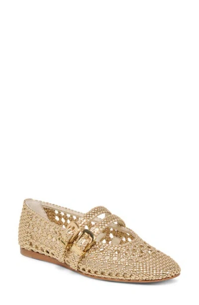 Dolce Vita Baylee Woven Mary Jane Flat In Neutral