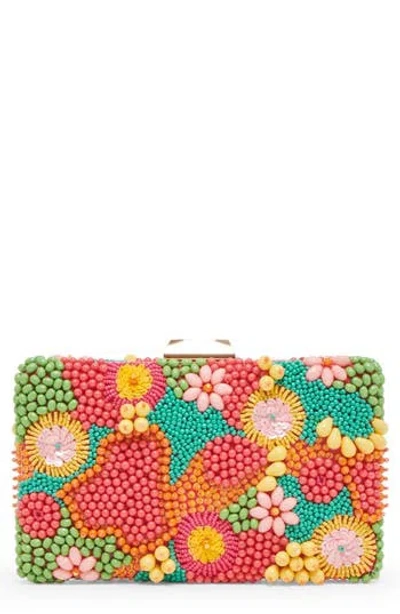 Dolce Vita Beaded Box Clutch In Multi