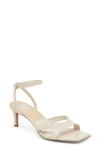 Dolce Vita Becki Ankle Strap Sandal In Bone Crinkle Patent