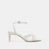 Dolce Vita Becki Wide Heels True White Leather