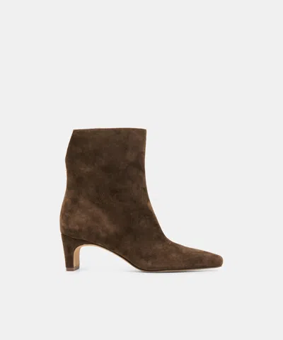 Dolce Vita Bennet Booties In Espresso Suede Size 5 By  In Brown