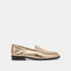 Dolce Vita Beny Flats Gold Distressed Leather In Multi