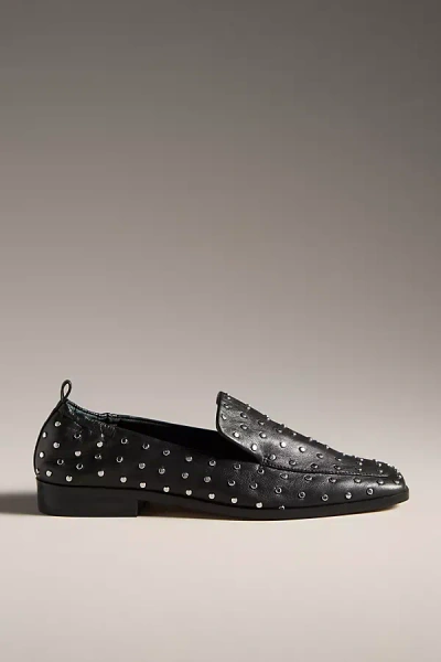 Dolce Vita Beny Stud Flats In Black Leather