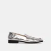 Dolce Vita Beny Wide Flats Silver Distressed Leather