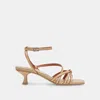 Dolce Vita Bev Braid Kitten Heel Ankle Strap Sandal