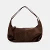 Dolce Vita Billy Shoulder Bag Chocolate Suede In Brown