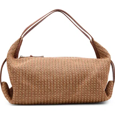 Dolce Vita Billy Woven Shoulder Bag In Brown