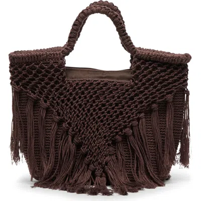 Dolce Vita Birch Crochet Handbag In Brown
