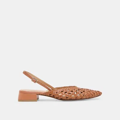 Dolce Vita Birdie Flats Tan Woven Leather