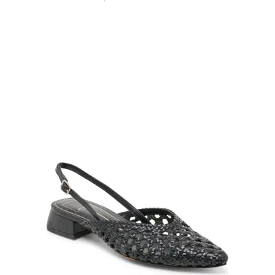 Dolce Vita Birdie Pointed Toe Slingback Flat In Black