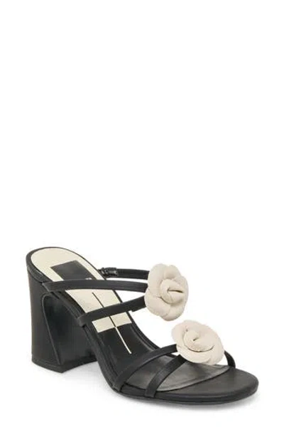 Dolce Vita Bisera Floral Sandal In Black/white Multi Stella