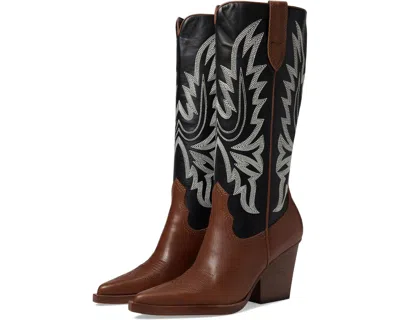 Dolce Vita Blanch Women's Brown Black Leather Knee High Western Boot Jobb1796