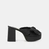 Dolce Vita Blare Womens Bow Manmade Platform Heels In Black