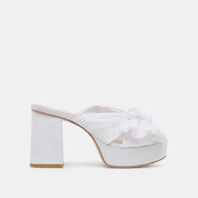 Dolce Vita Blare Heels White Satin