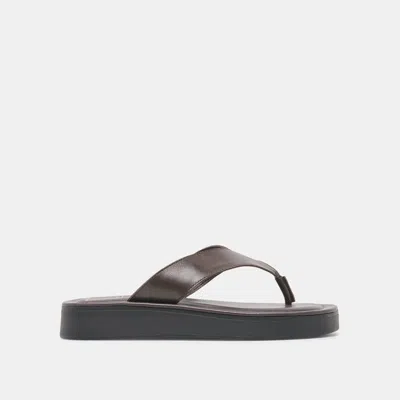 Dolce Vita Blayze Sandals In Dark Chocolate Leather Size 10 By  In Brown