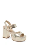 Dolce Vita Bobby Imitation Pearl Ankle Strap Platform Sandal