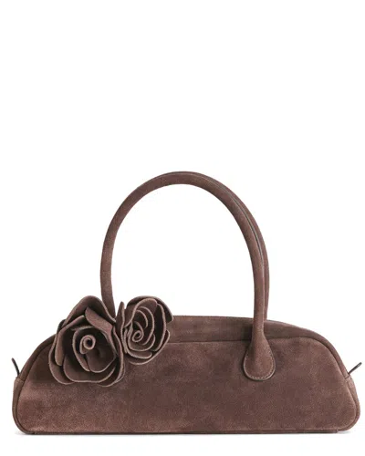 Dolce Vita Boracay Suede Shoulder Bag In Brown