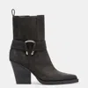DOLCE VITA BOUNTY BOOTS ONYX EMBOSSED SUEDE