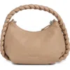 Dolce Vita Braided Handle Crossbody Bag In Brown
