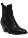DOLCE VITA BRAZOS WOMENS FAUX LEATHER EMBOSSED ANKLE BOOTS