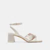 Dolce Vita Brenna Wide Heels Ivory Satin